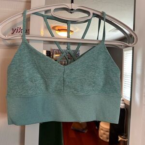 ALO Yoga alo soft Lavish bra in blue quartz heather